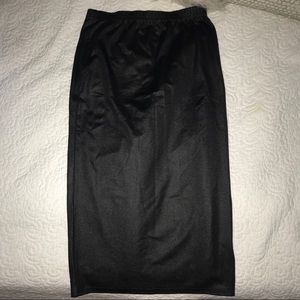 Black pencil skirt